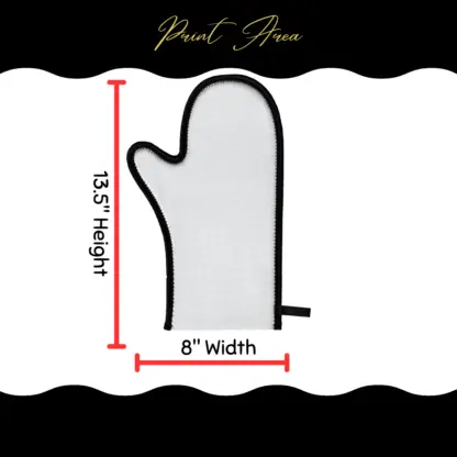 It's a custom neoprene oven mitt that you can upload an image and let us take care of the rest!