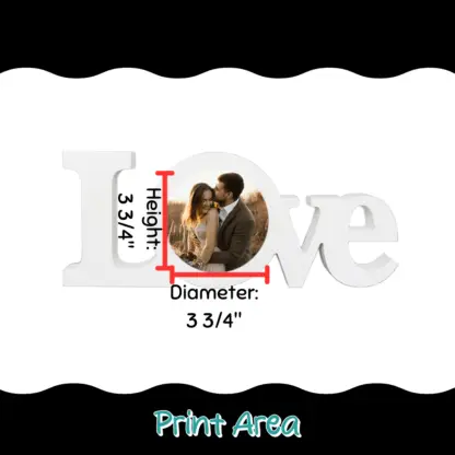 Love Wood Photo Block - Image 5