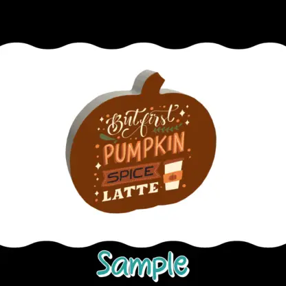 Pumpkin Wood Photo Block - Image 3