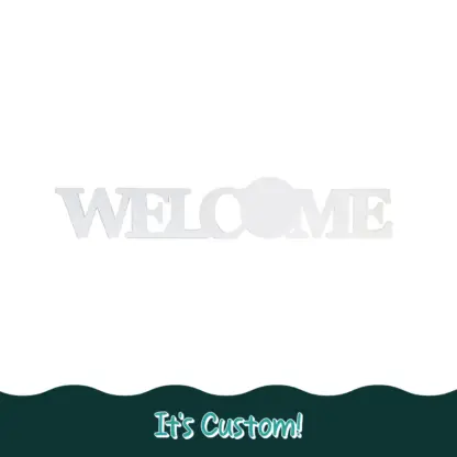 Welcome Wood Photo Block